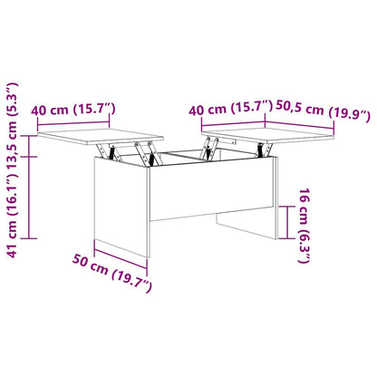 Soffbord Vit 80x50x42,5 cm