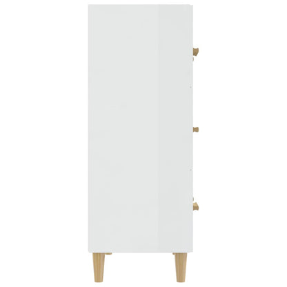 Skåp Högglans Vit 70x34x90 cm
