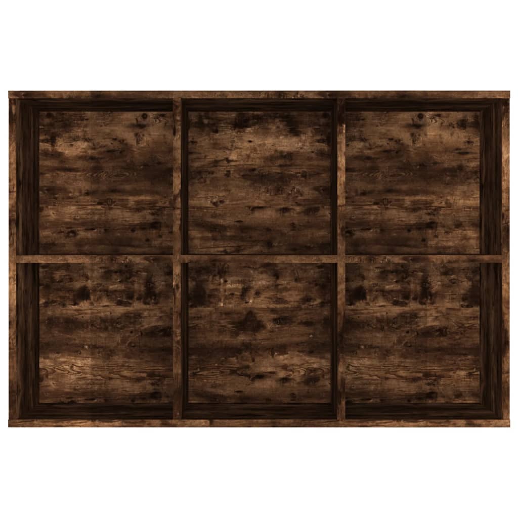 Bokhylla Rökfärgad Ek 66x30x98 cm