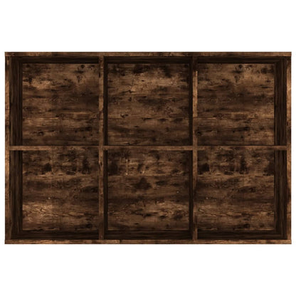 Bokhylla Rökfärgad Ek 66x30x98 cm