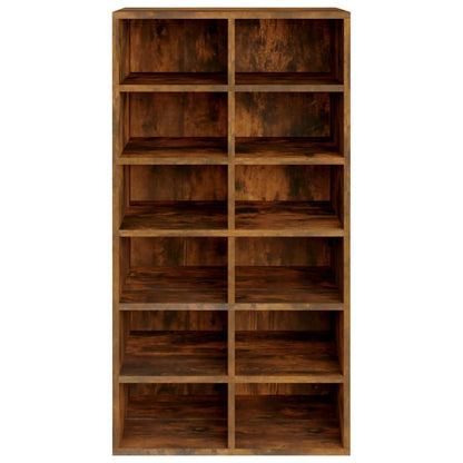 Skoställ Rökfärgad Ek Skohylla 54x34x100,5 cm