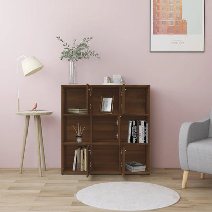 Bokhylla Brun Ek 90x30x90 cm