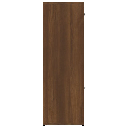 Bokhylla Brun Ek 90x30x90 cm