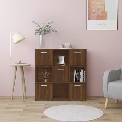 Bokhylla Brun Ek 90x30x90 cm
