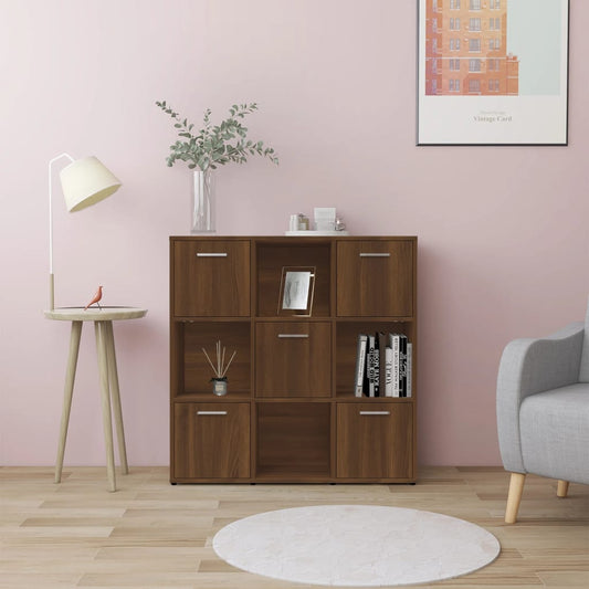Bokhylla Brun Ek 90x30x90 cm