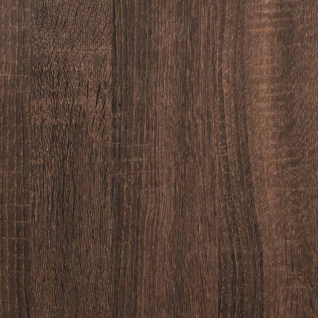 Tv-bänk brun ek 100x35x40 cm konstruerat trä