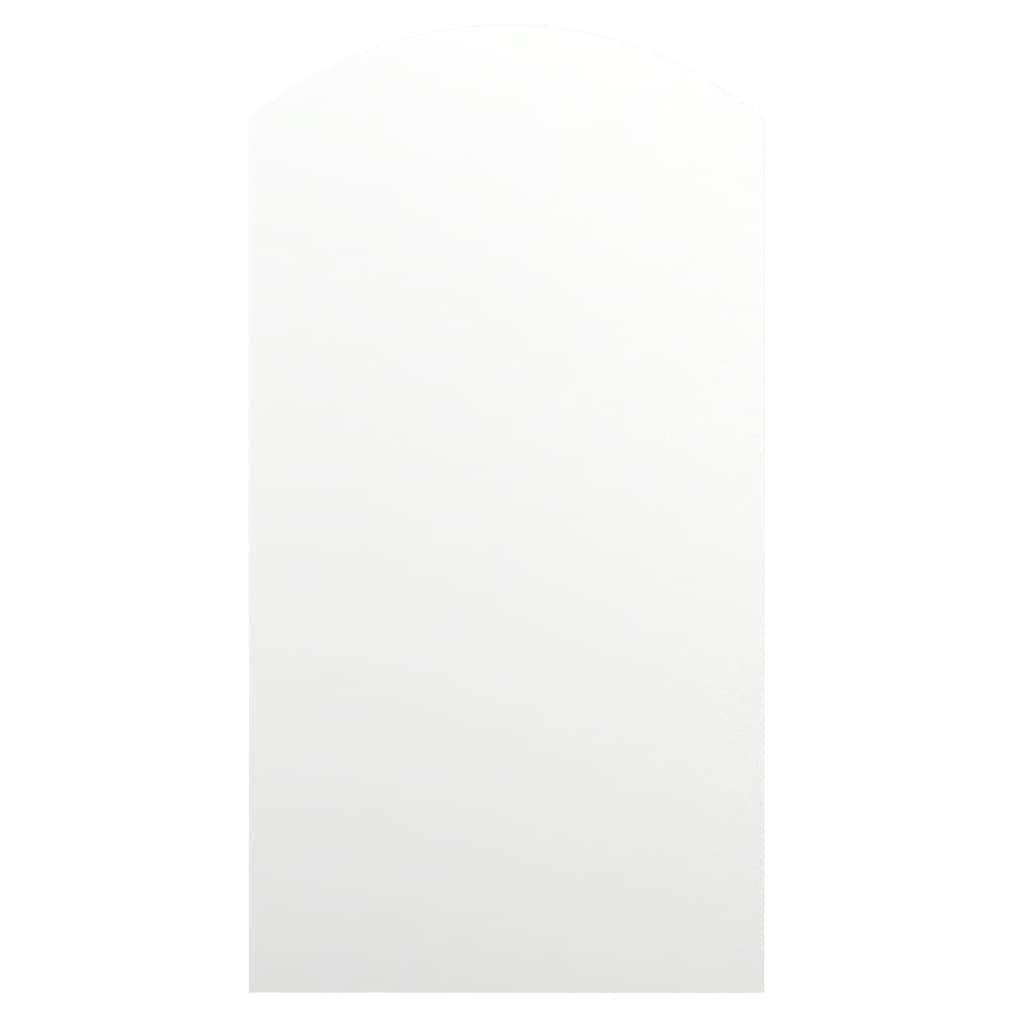 Väggspegel LED-lampor 90x45 cm glas valvformad