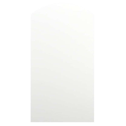 Väggspegel LED-lampor 90x45 cm glas valvformad