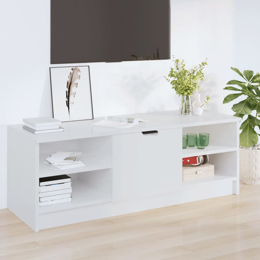 TV-Möbel Högglans Vit TV-Bänk 102x35,5x36,5 cm
