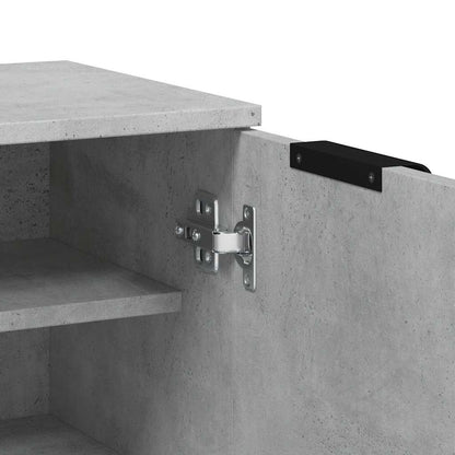 Skoställ Betonggrå Skoskåp 59x35x100,5 cm