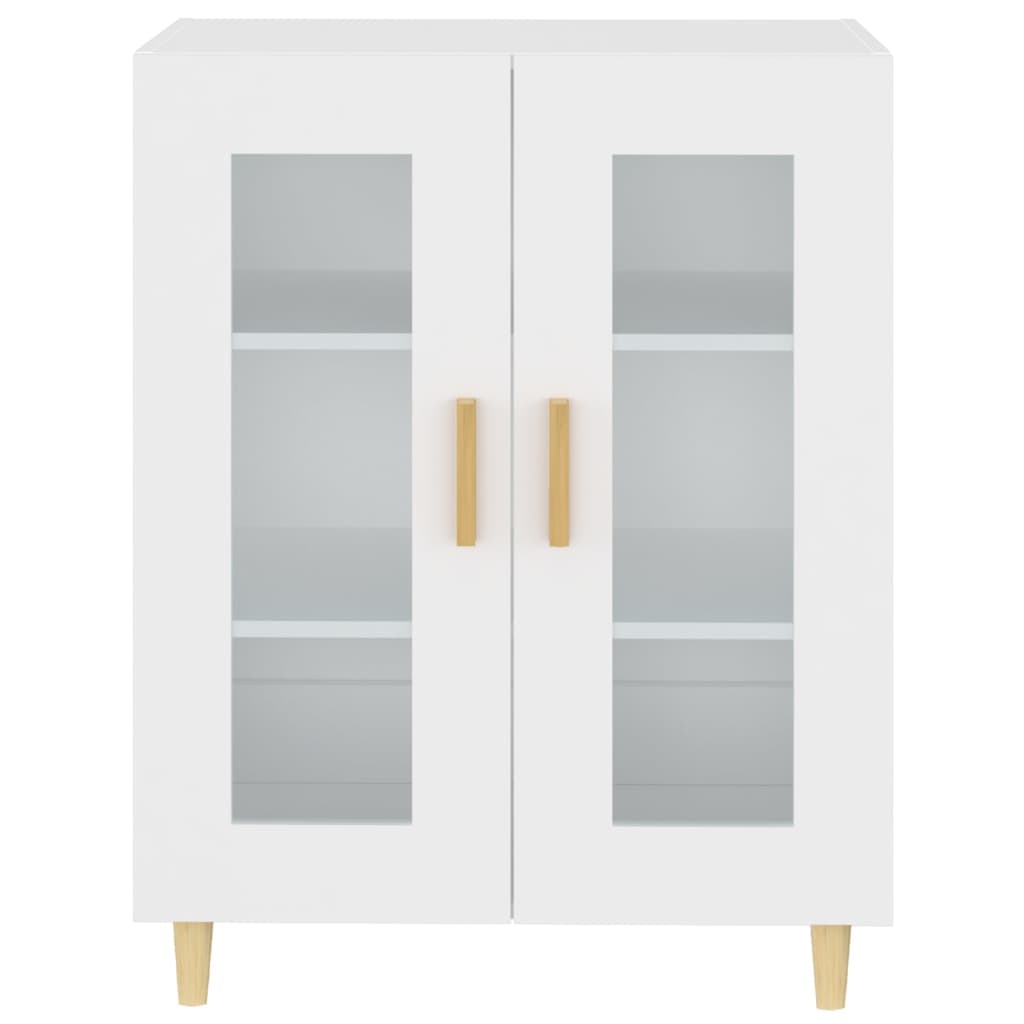 Skåp vit 69,5x34x90 cm konstruerat trä