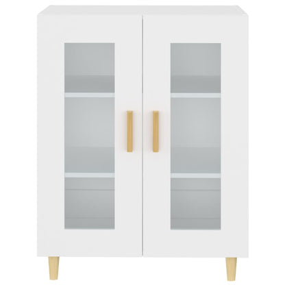 Skåp vit 69,5x34x90 cm konstruerat trä