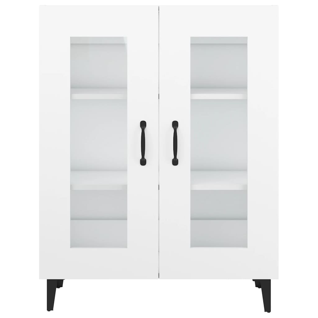 Skåp vit 69,5x34x90 cm konstruerat trä