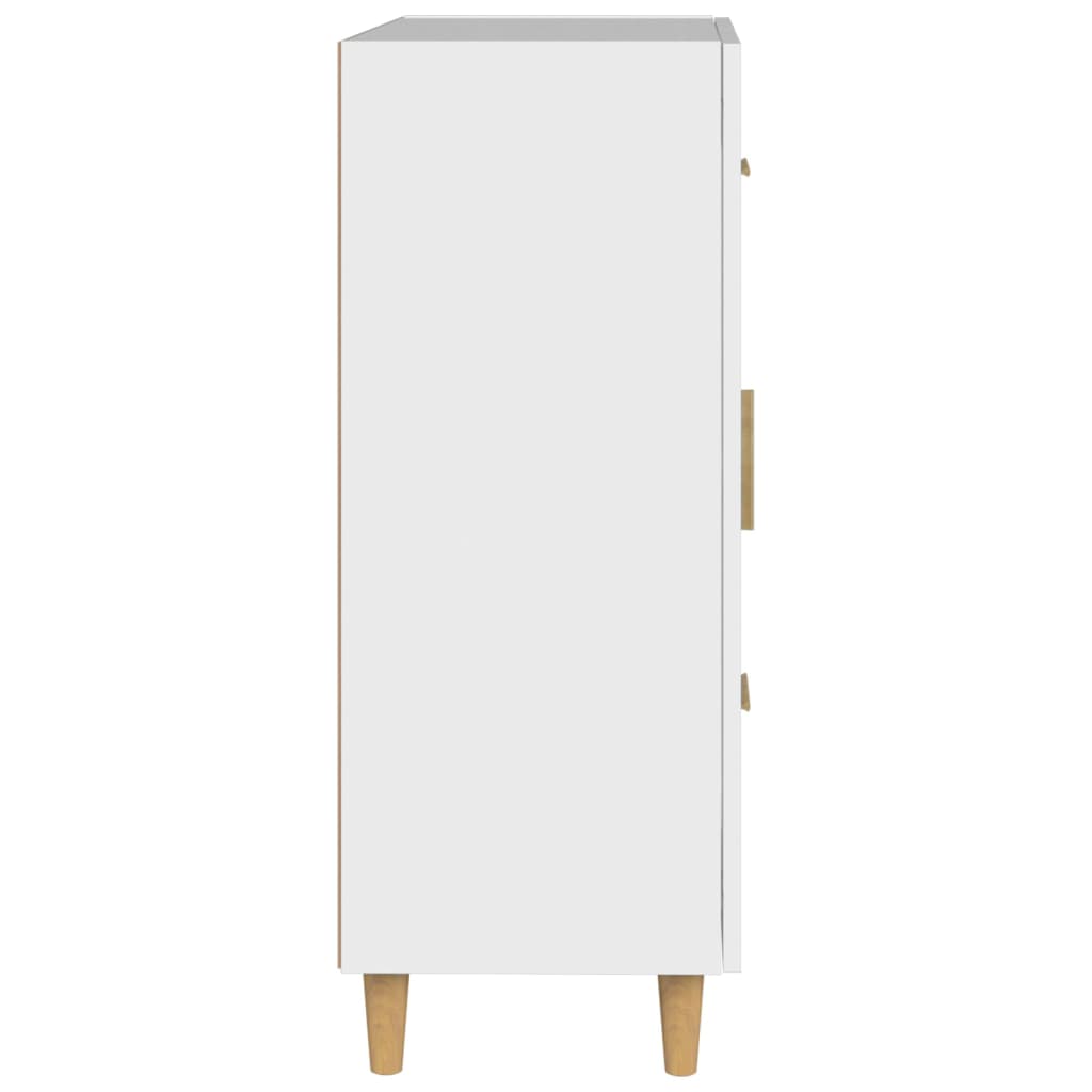 Skåp vit 69,5x34x90 cm konstruerat trä