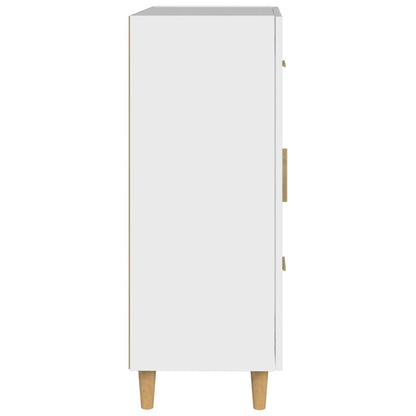 Skåp vit 69,5x34x90 cm konstruerat trä