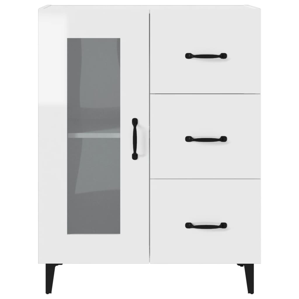 Skänk Högglans Vit 69,5x34x90 cm