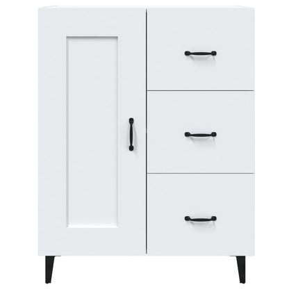 Skåp vit 69,5x34x90 cm konstruerat trä