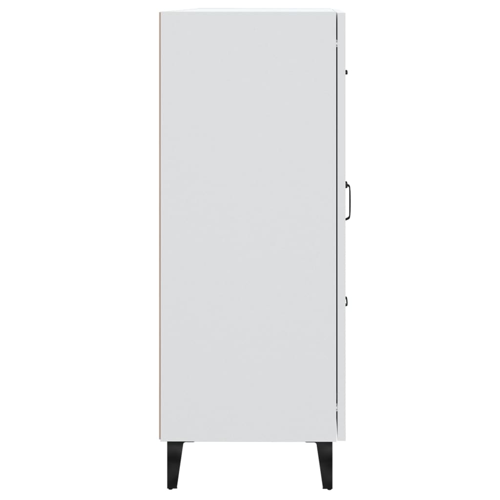 Skåp vit 69,5x34x90 cm konstruerat trä