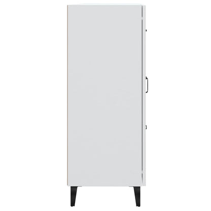 Skåp vit 69,5x34x90 cm konstruerat trä