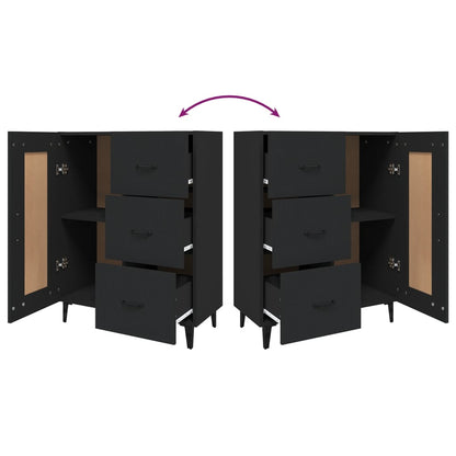 Skänk Svart 69,5x34x90 cm