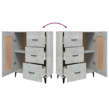 Skänk betonggrå 69,5x34x90 cm konstruerat trä