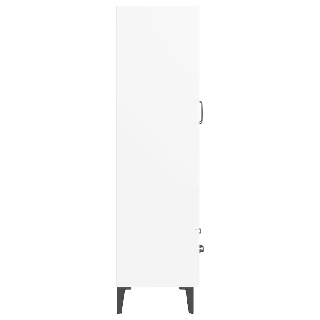 Skänk vit 70x31x115 cm konstruerat trä