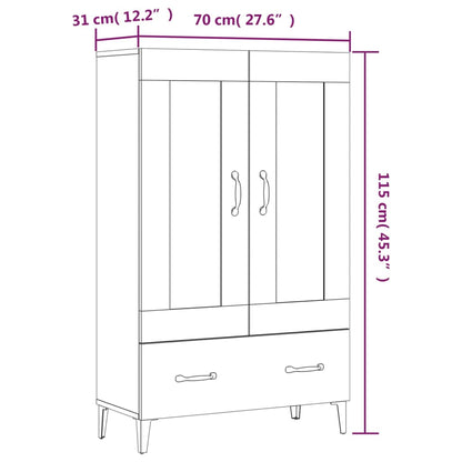 Skåp Sonoma Ek 70x31x115 cm
