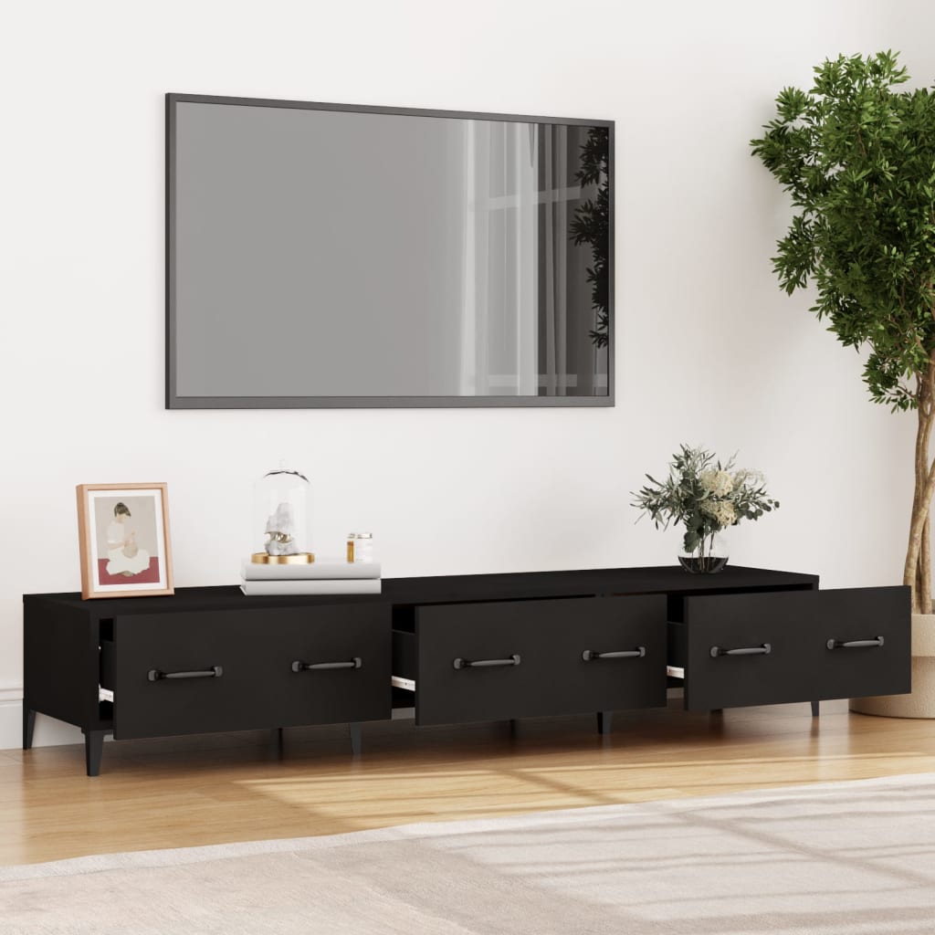 TV-Möbel Svart TV-Bänk 150x34,5x30 cm