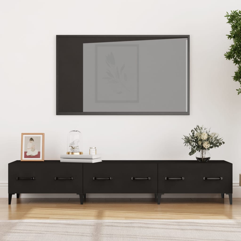 TV-Möbel Svart TV-Bänk 150x34,5x30 cm