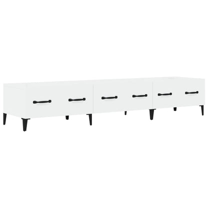 TV-Möbel Högglans Vit TV-skåp 150x34,5x30 cm