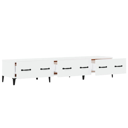 TV-Möbel Högglans Vit TV-skåp 150x34,5x30 cm