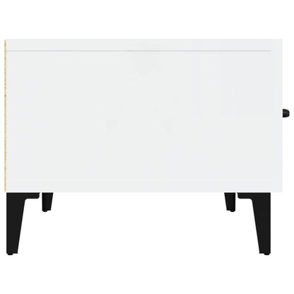 TV-Möbel Högglans Vit TV-skåp 150x34,5x30 cm