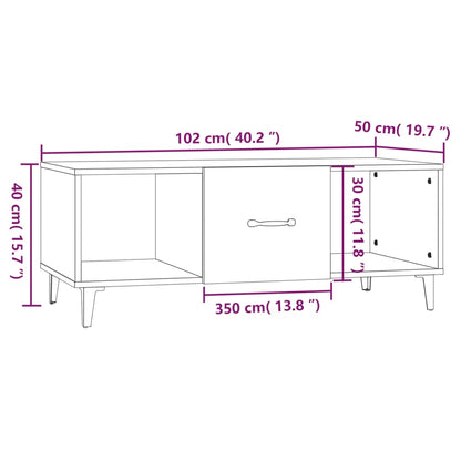 Soffbord Sonoma Ek 102x50x40 cm