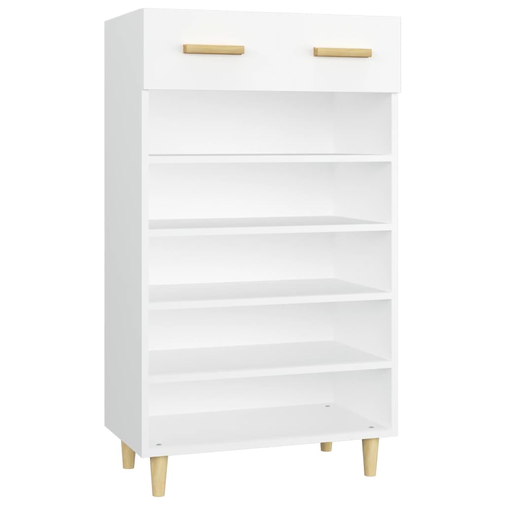 Skoställ Vit Skoskåp 60x35x105 cm