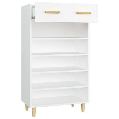 Skoställ Vit Skoskåp 60x35x105 cm