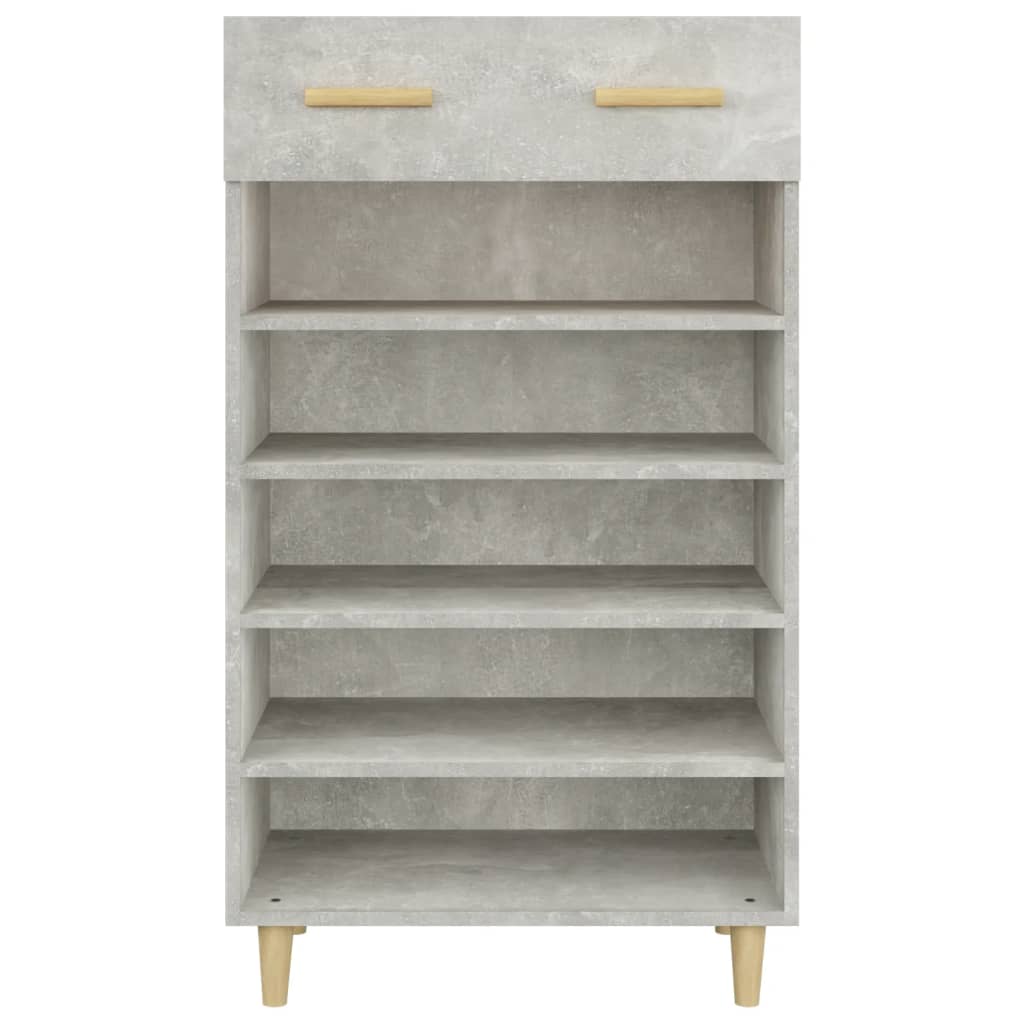 Skoställ Betonggrå Skoskåp 60x35x105 cm