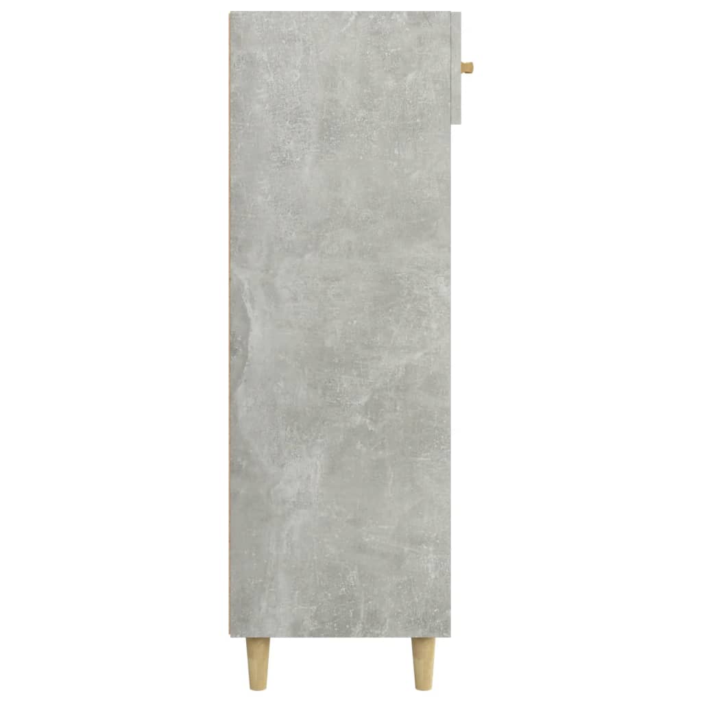 Skoställ Betonggrå Skoskåp 60x35x105 cm