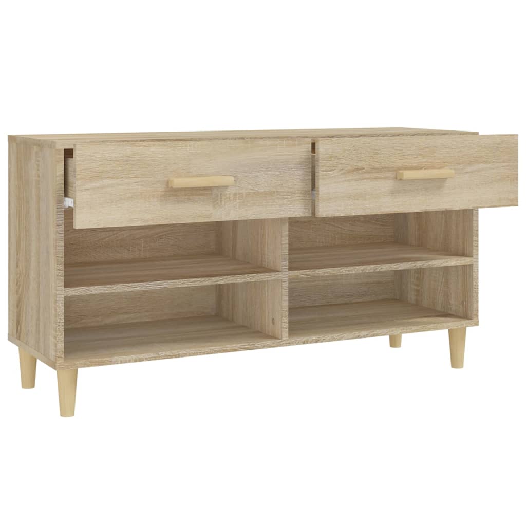 Skoställ Sonoma Ek Skoskåp 102x35x55 cm