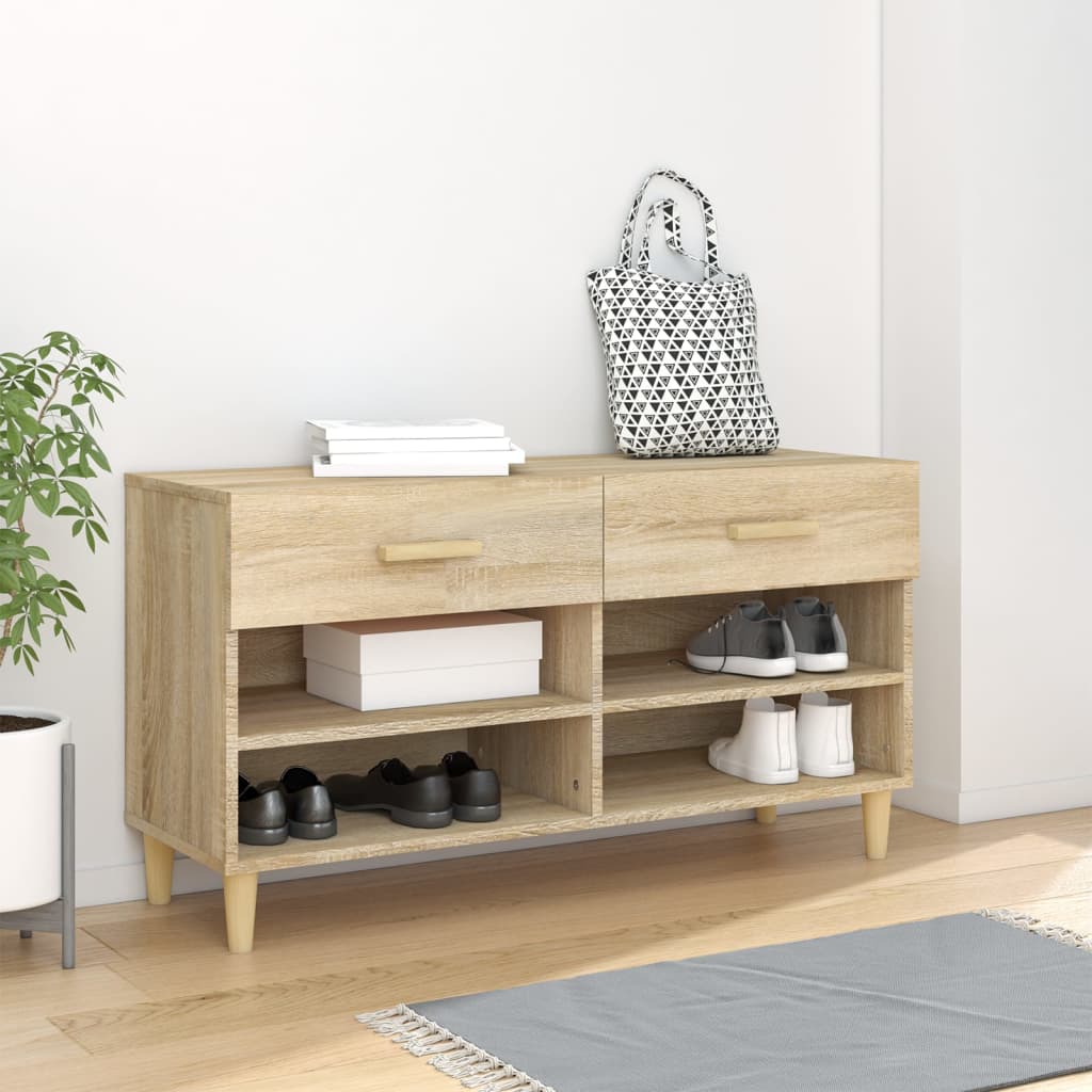 Skoställ Sonoma Ek Skoskåp 102x35x55 cm