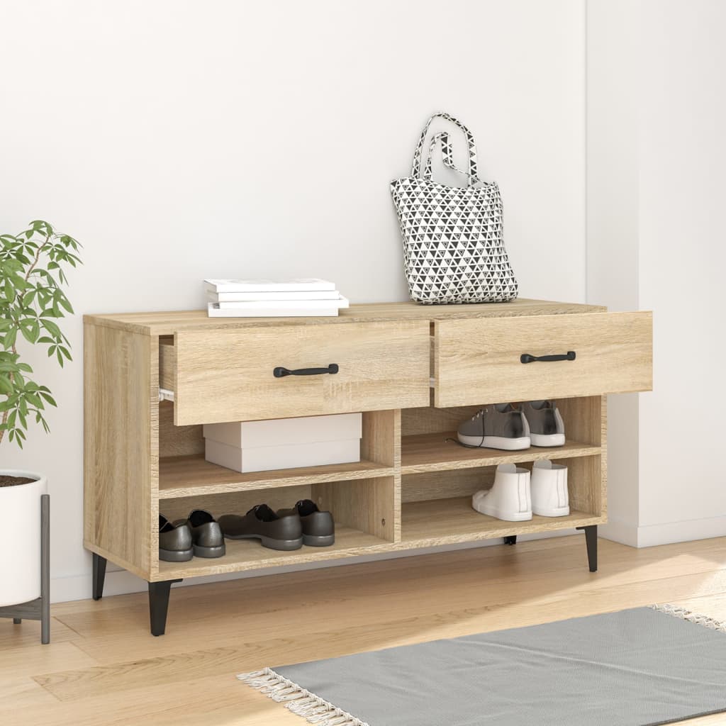 Skoställ Sonoma Ek Skoskåp 102x35x55 cm