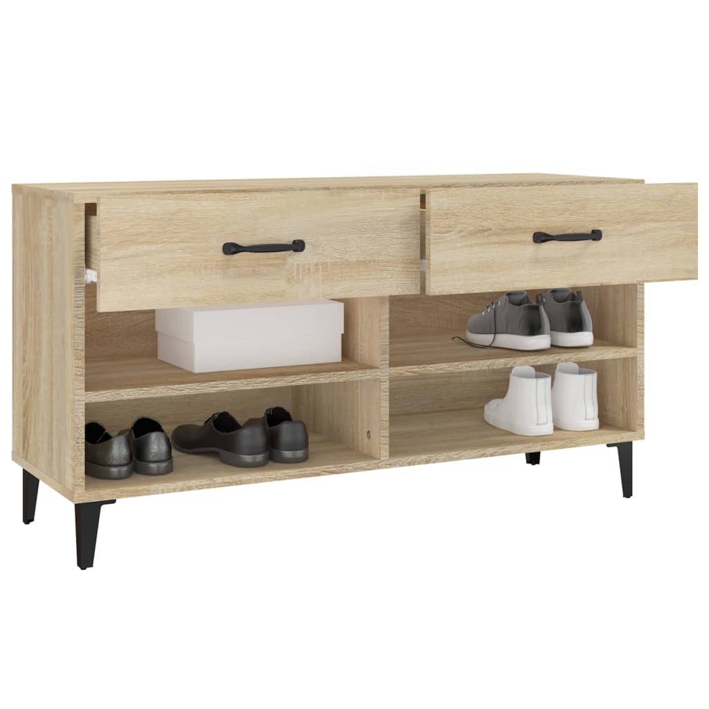 Skoställ Sonoma Ek Skoskåp 102x35x55 cm
