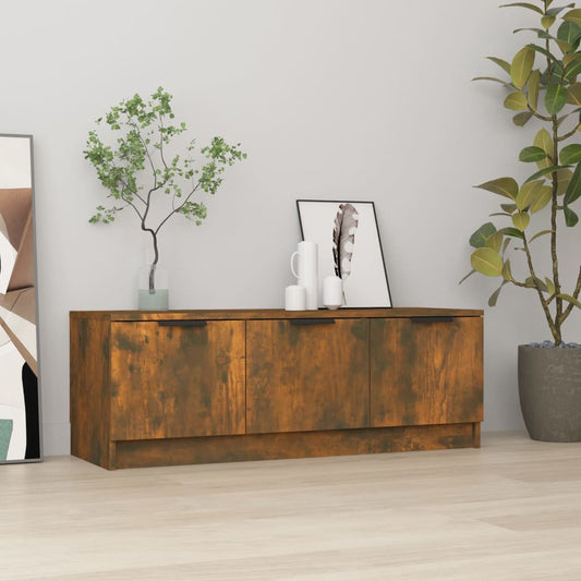 TV-Möbel Rökfärgad Ek TV-Bänk 102x35x36,5 cm