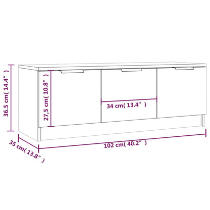TV-Möbel Sonoma Grå TV-Bänk 102x35x36,5 cm
