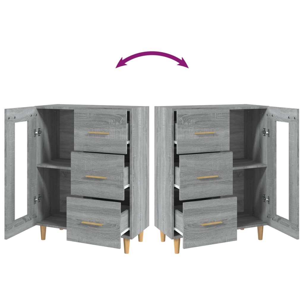 Skänk Sonoma Grå 69,5x34x90 cm