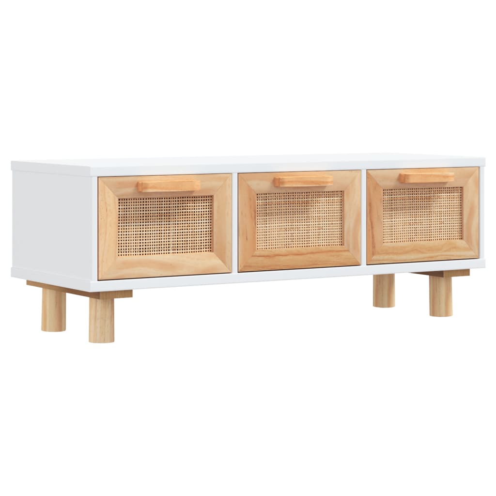 Soffbord Vit 80x40x30 cm massiv furu