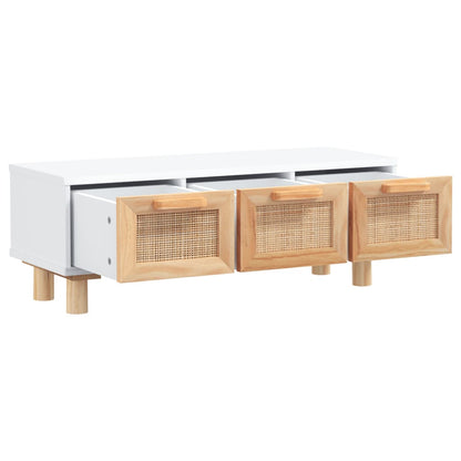 Soffbord Vit 80x40x30 cm massiv furu