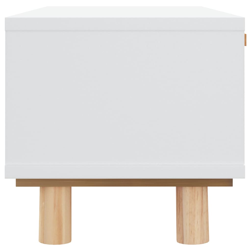 Soffbord Vit 80x40x30 cm massiv furu
