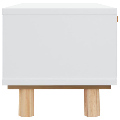 Soffbord Vit 80x40x30 cm massiv furu