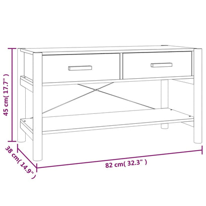 TV-Möbel Vit TV-Bänk 82x38x45 cm