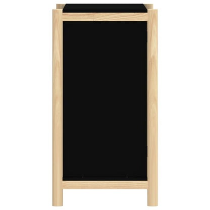 Skänk svart 62x38x70 cm konstruerat trä